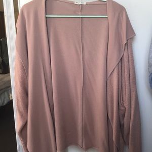 Urban Outfitters mauve hooded cardigan